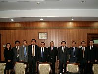 CUHK delegation meets with Mr. Wang Weizhong, (5th from left), Vice-Minister of Science and Technology.